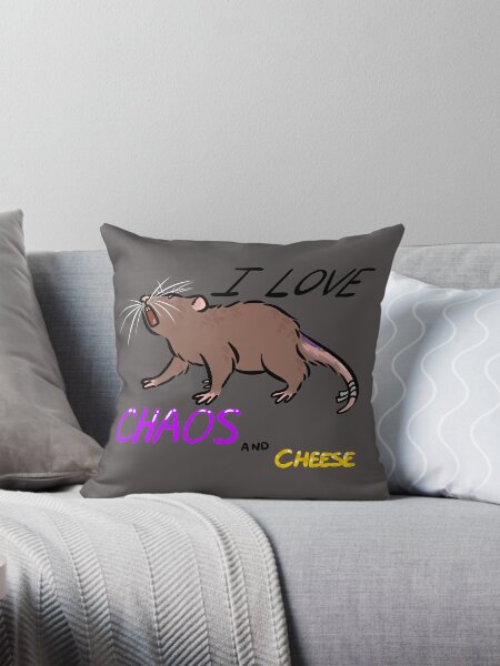Item preview, I love chaos and cheese! designed and sold by lozydrawsstuff.