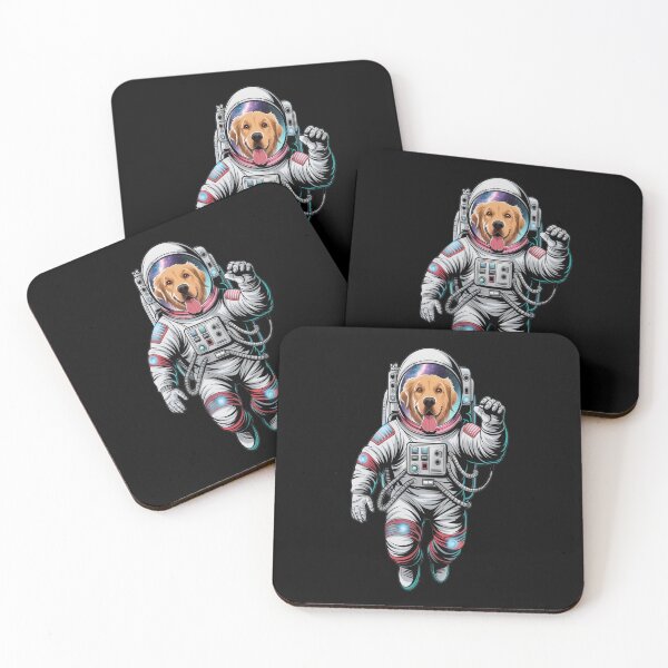 Item preview, Cosmic Canine Adventure – Astronaut Dog Floating in Space designed and sold by Petpixy.