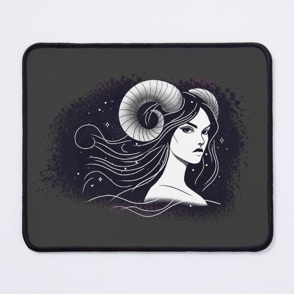 Item preview, Ariella the Aries - Deep Charcoal designed and sold by MaryAura.