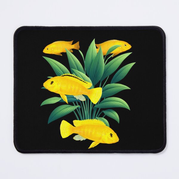 Item preview, Mbuna Cichlids Fish Yellow Lab African Cichlid Freshwater Aquarium Fish Tank Lovers Art Design designed and sold by Aquarium Eclipse.