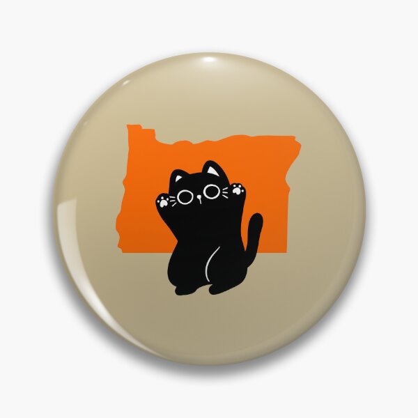 Item preview, Happy Cat Loves Oregon | State Pride for Pet Lovers designed and sold by GoblinBoutique.