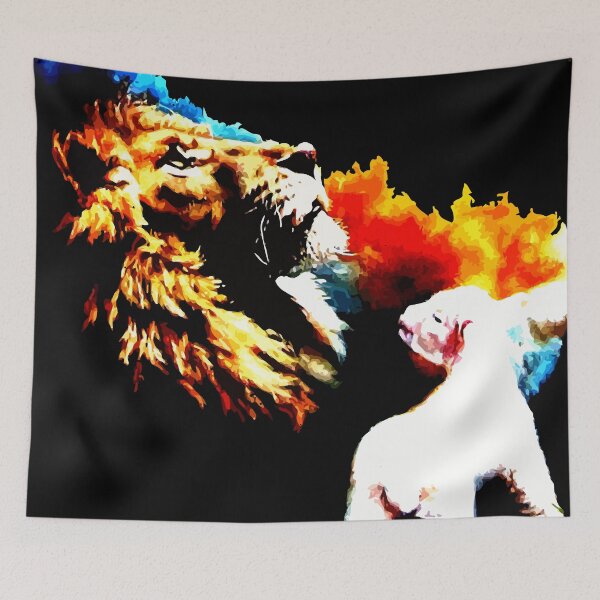 Item preview, Lion of Judah Lamb of YHWH Revelation 5 5 John 1 29 Lion And The Lamb designed and sold by teenugs.
