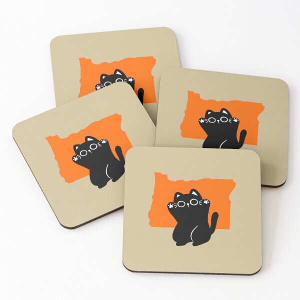 Item preview, Happy Cat Loves Oregon | State Pride for Pet Lovers designed and sold by GoblinBoutique.