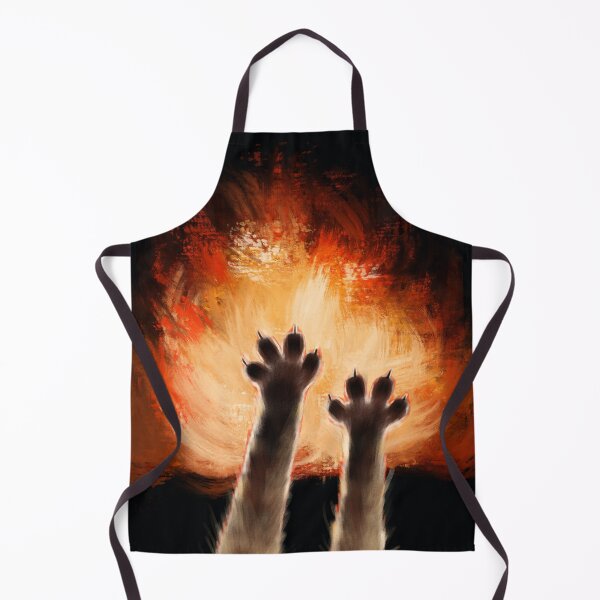 Item preview, Funny meme cat`s paw in the fire designed and sold by Makitsu Neko.