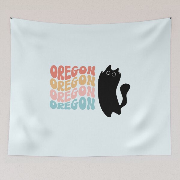 Item preview, Hippy Cat Loves Oregon | State Pride for Pet Lovers designed and sold by GoblinBoutique.