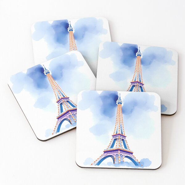 Item preview, Eiffel Enchant - Blue/Purple designed and sold by Shirtastically.