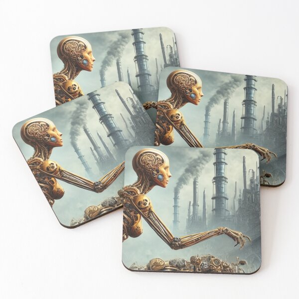 Item preview, Cybernetic Rider in a Steampunk Wasteland designed and sold by Wiredart.