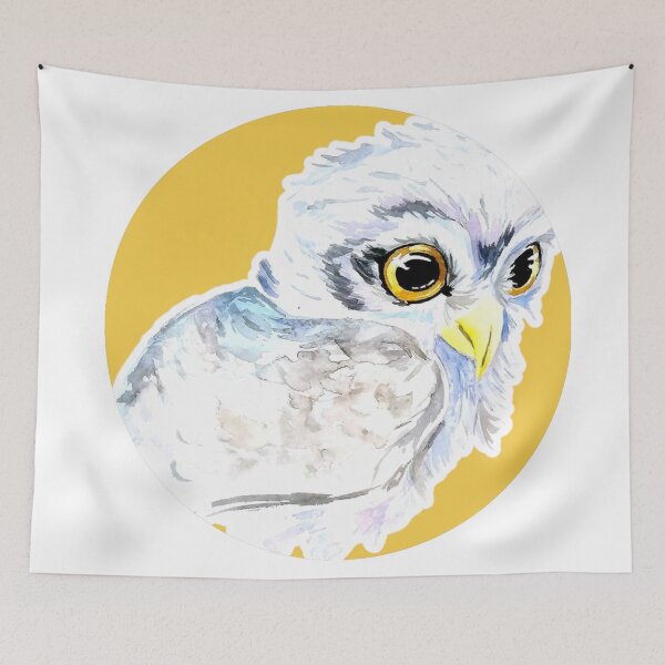 Item preview, Watercolour owl, hand-painted designed and sold by Sowianowa.