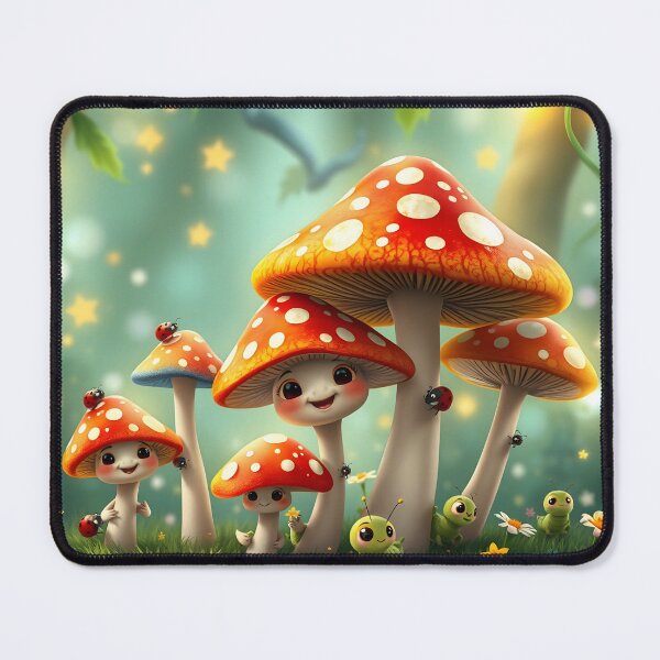 Item preview, “Whimsy Woods: Mushroom Friends’ Enchanted Haven” designed and sold by PresciousPrintz.