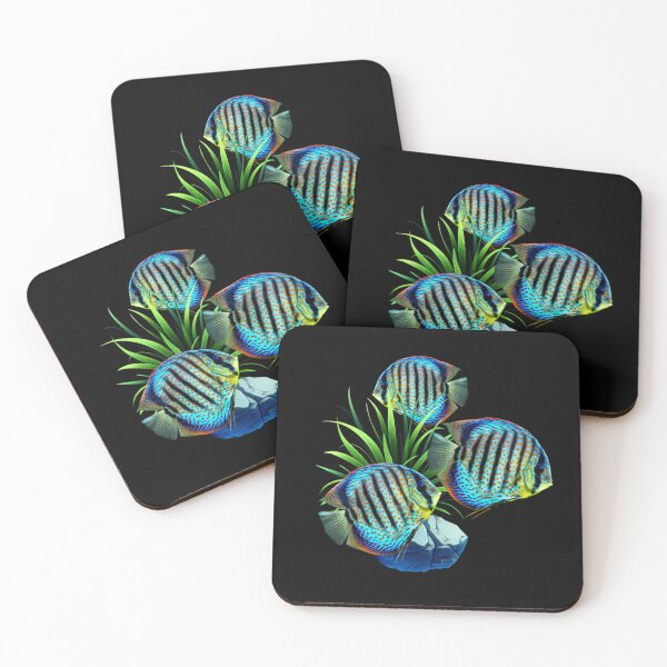 Item preview, Blue Discus Fish Freshwater Aquarium Fish Tank Lovers Art Design  designed and sold by Aquarium Eclipse.