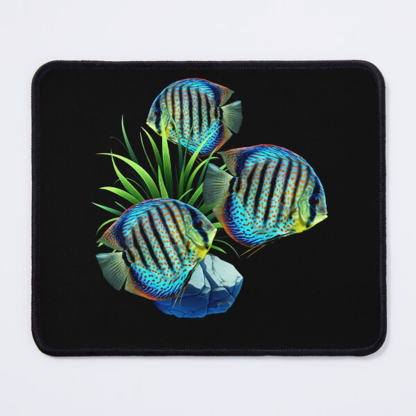 Item preview, Blue Discus Fish Freshwater Aquarium Fish Tank Lovers Art Design designed and sold by Aquarium Eclipse.