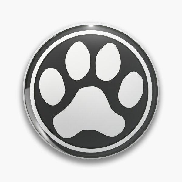 Item preview, Cute Dog Paw in Black and White Circle designed and sold by MoePark.