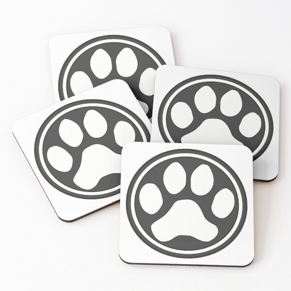 Item preview, Cute Dog Paw in Black and White Circle designed and sold by MoePark.