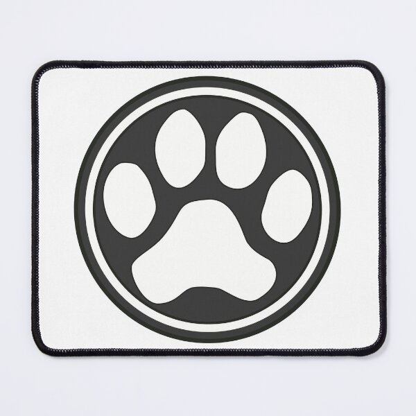Item preview, Cute Dog Paw in Black and White Circle designed and sold by MoePark.