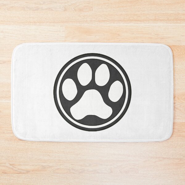 Item preview, Cute Dog Paw in Black and White Circle designed and sold by MoePark.