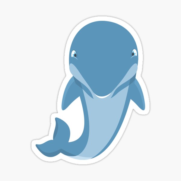 Sticker Delphin Redbubble