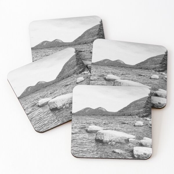 Item preview, Black and White Escape: Jordan Pond, Acadia designed and sold by FrenchTouch77.