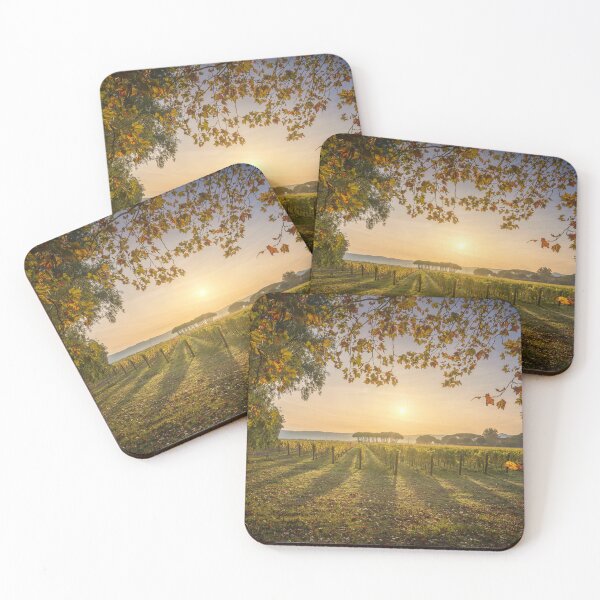 Item preview, Bolgheri Vineyard Sunrise. Tuscan Autumn Landscape, Italy designed and sold by Stefano Orazzini.