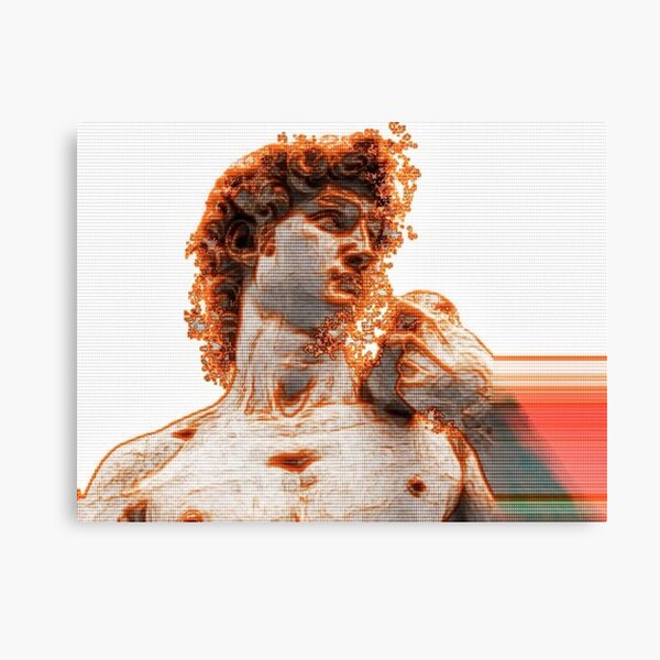 Item preview, Michelangelo's David in Vaporwave designed and sold by Art.From_Inside.