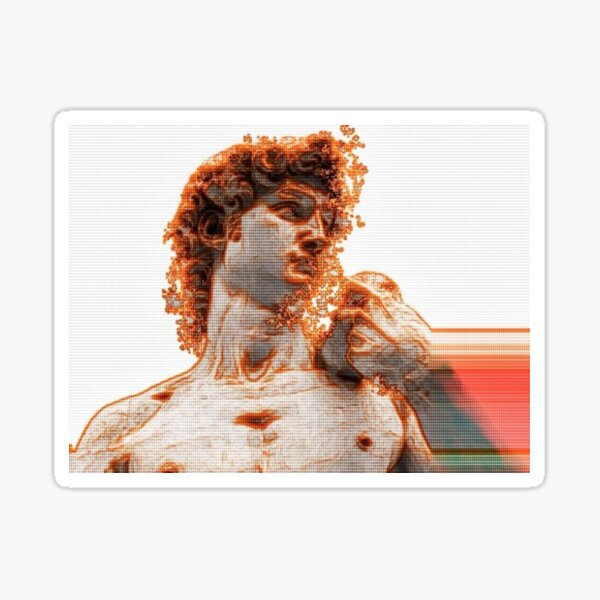 Item preview, Michelangelo's David in Vaporwave designed and sold by Art.From_Inside.