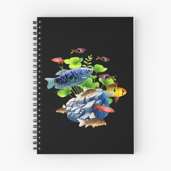 Item preview, Gourami Corydoras Ram Cichlid Freshwater Aquarium Fish Tank Lovers Art Design  designed and sold by Aquarium Eclipse.