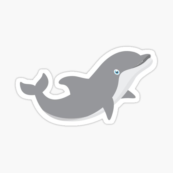 Sticker Delphin Redbubble