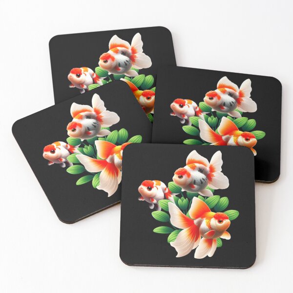Item preview, Oranda Goldfish Ranchu Goldfish Freshwater Aquarium Fish Tank Lovers Art Design  designed and sold by Aquarium Eclipse.