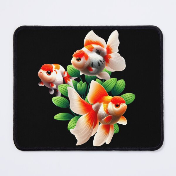 Item preview, Oranda Goldfish Ranchu Goldfish Freshwater Aquarium Fish Tank Lovers Art Design designed and sold by Aquarium Eclipse.