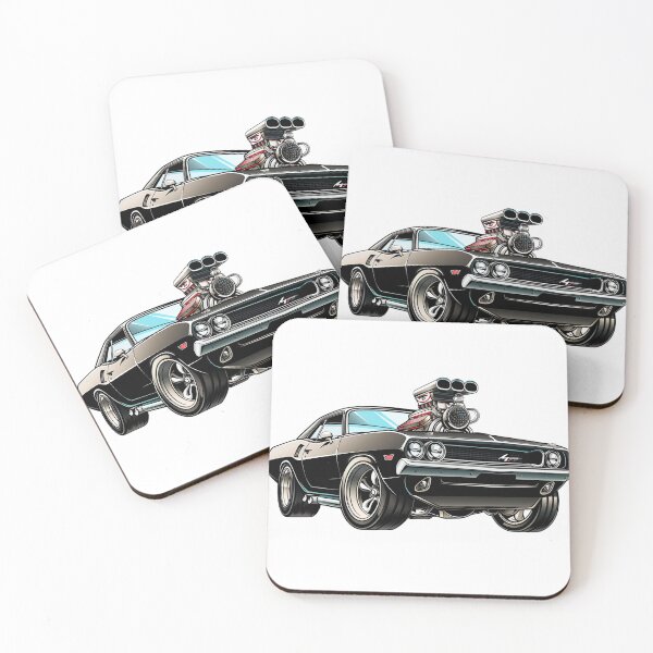 Item preview, Classic Muscle Car Hot Rod Art - Vintage American Automotive Wall Art designed and sold by Piston & Palette.