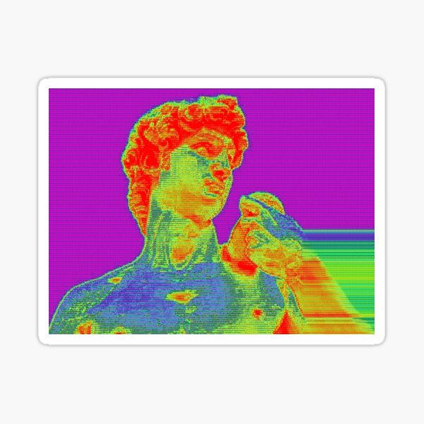 Item preview, Michelangelo's David in Vaporwave 2 designed and sold by Art.From_Inside.