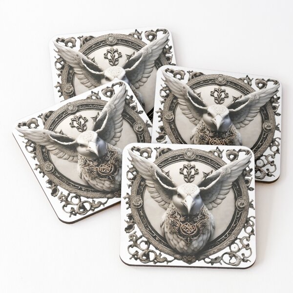 Item preview, Gothic White Dove Crow  - Imperial Royal bird  designed and sold by Atarac.