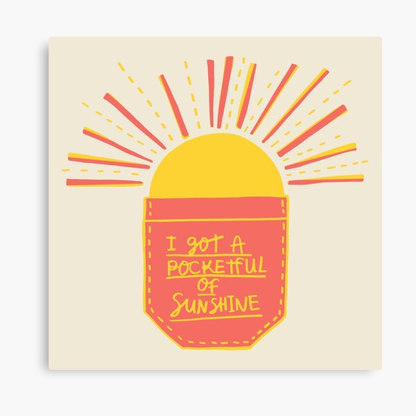 Pocketful of Sunshine Canvas Print