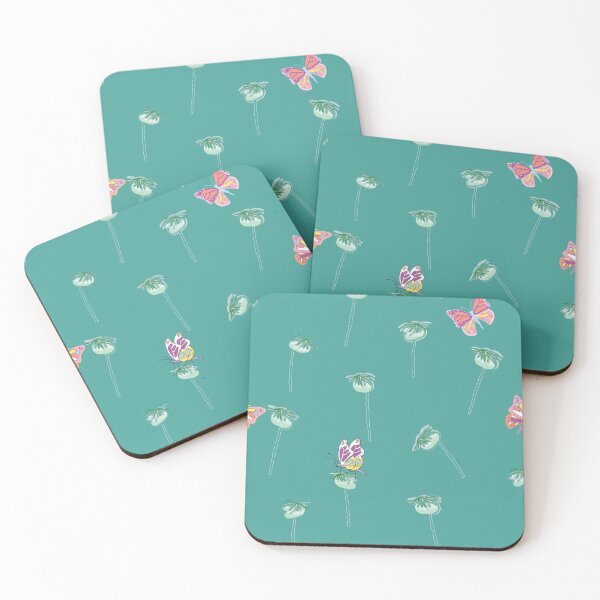 Item preview, Butterflies on seedpods designed and sold by WildDesignNZ.