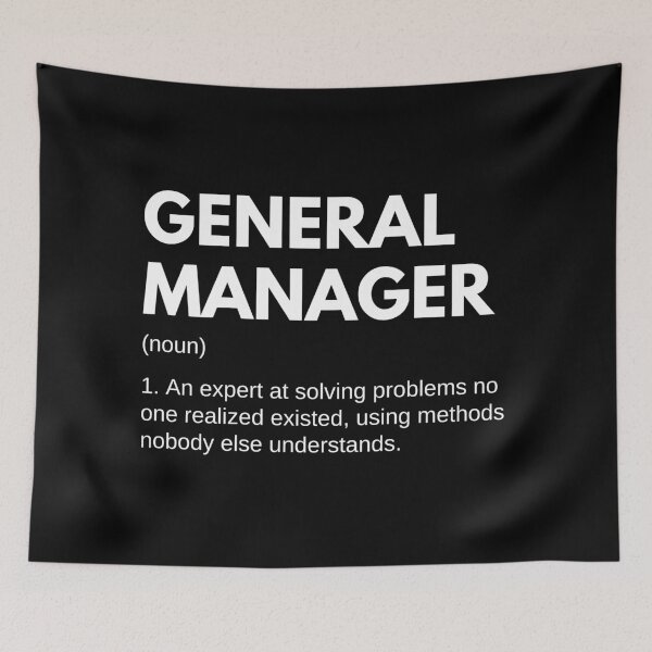 Item preview, General Manager Funny Work Definition designed and sold by CuteLovelyDesigns.