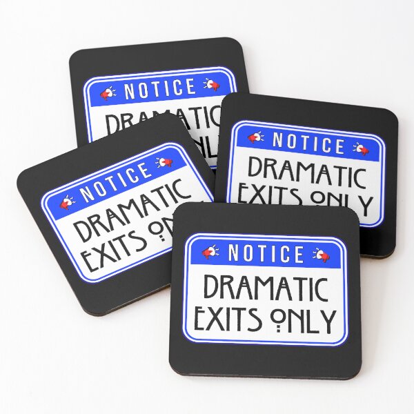 Item preview, NOTICE:  Dramatic Exits Only - funny warning signs designed and sold by DesignsFromTW-S.
