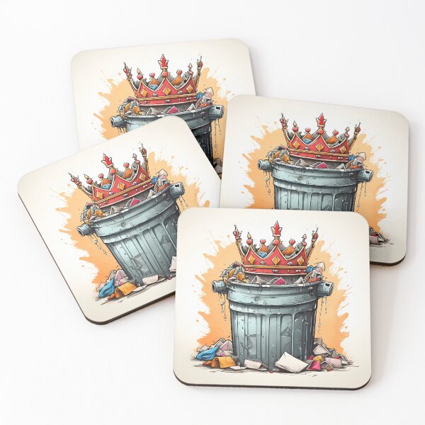 Item preview, Royalty in Ruins No Kings – Graffiti Style Crown in Trash Art designed and sold by KateVil.