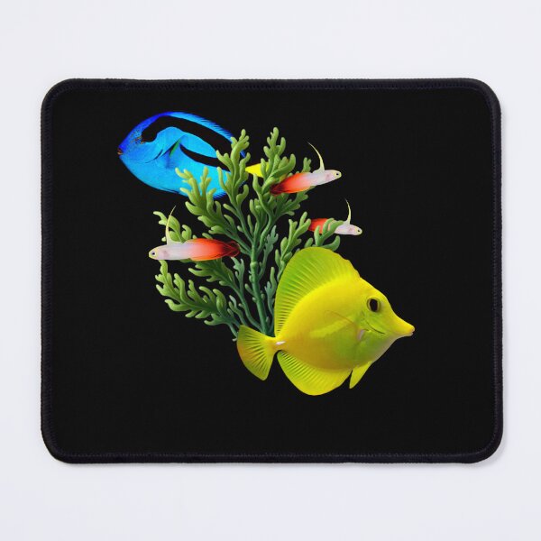 Item preview, Blue Tangs Yellow Tangs Firefish Saltwater Reef Aquarium Fish Tank Lovers Art Design designed and sold by Aquarium Eclipse.