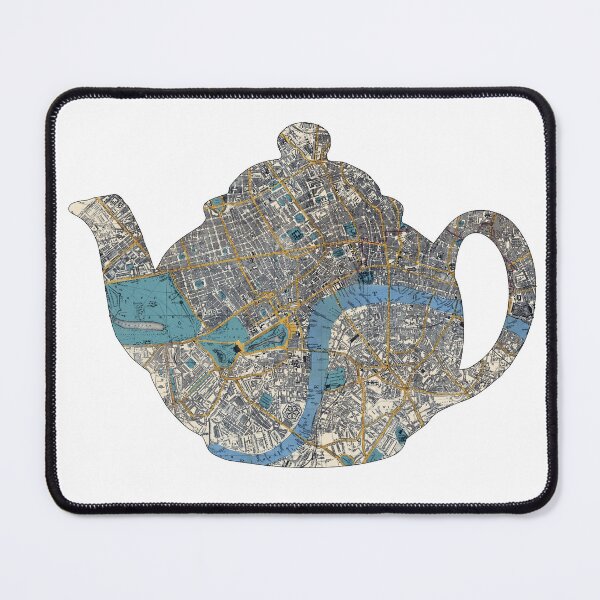 Item preview, Brown Betty Teapot cut from 1860 London Map designed and sold by Thomas-Duane.