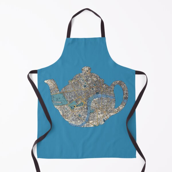 Item preview, Brown Betty Teapot cut from 1860 London Map designed and sold by Thomas-Duane.