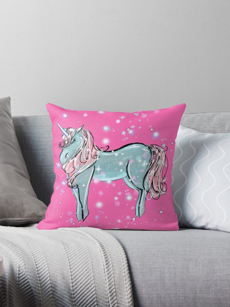 Thumbnail 1 of 4, Pillow, Shimmer The Unicorn™ designed and sold by TeelieTurner.