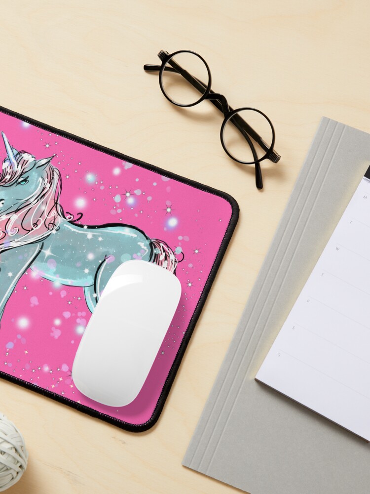 Thumbnail 3 of 5, Mouse Pad, Shimmer The Unicorn™ designed and sold by TeelieTurner.