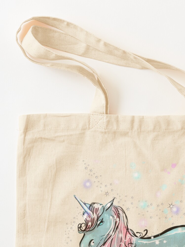 Thumbnail 3 of 5, Tote Bag, Shimmer The Unicorn™ designed and sold by TeelieTurner.