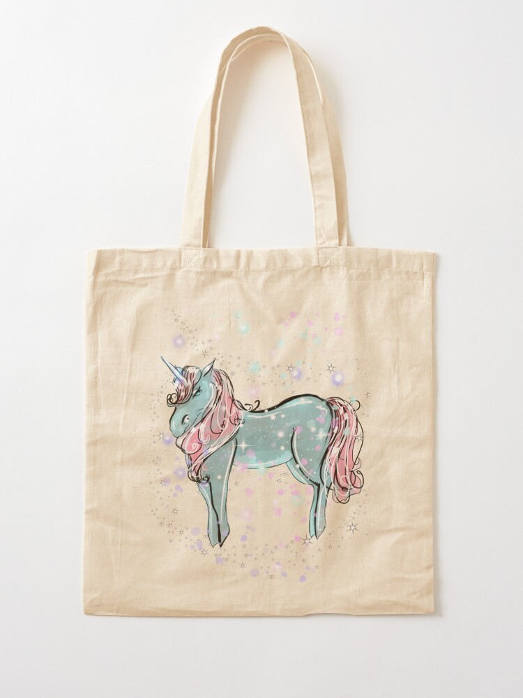 Thumbnail 2 of 5, Tote Bag, Shimmer The Unicorn™ designed and sold by TeelieTurner.