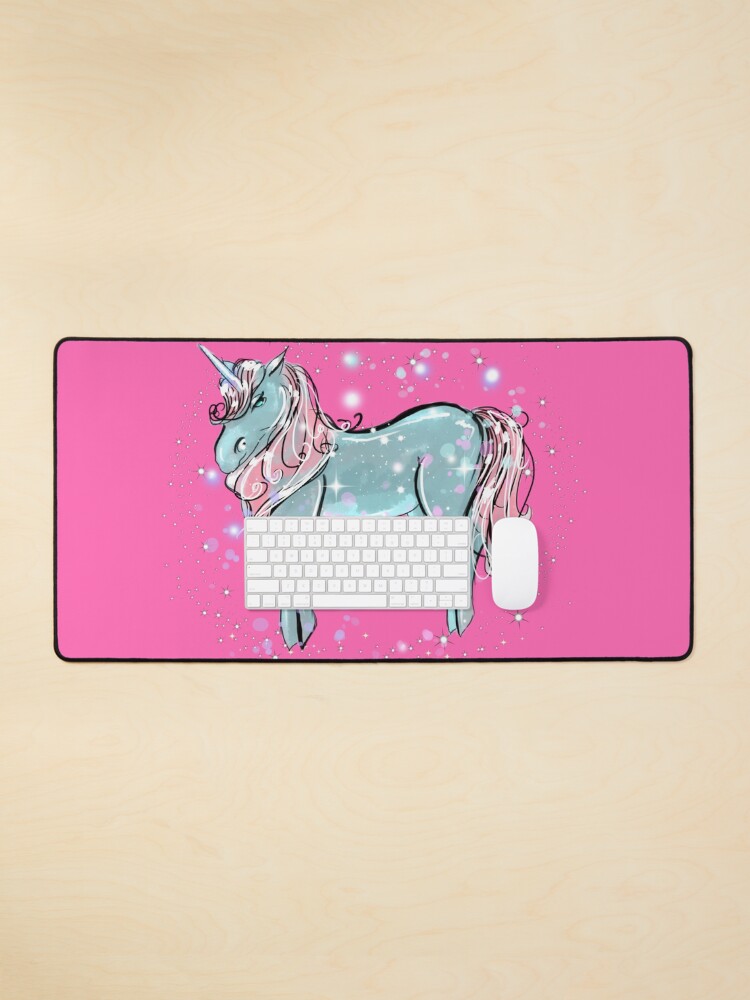 Thumbnail 1 of 5, Mouse Pad, Shimmer The Unicorn™ designed and sold by TeelieTurner.