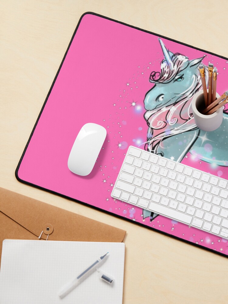 Thumbnail 3 of 5, Mouse Pad, Shimmer The Unicorn™ designed and sold by TeelieTurner.