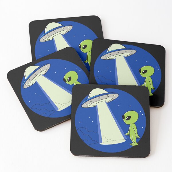 Item preview, Little aliens and UFO designed and sold by roswellboutique.