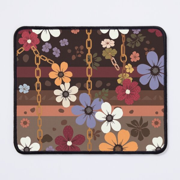 Item preview, Floral Patchwork pattern with chains designed and sold by Roxburylane.
