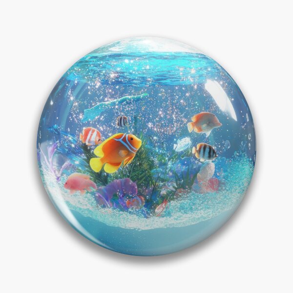 Item preview, Aquarium Fish Frutiger Aero y2k Globe designed and sold by cinlali.