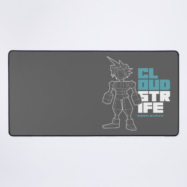 Aperçu de l'œuvre Wireframe de Cloud Strife v2 créée et vendue par thirtytwobeats.