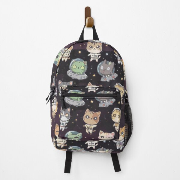 Item preview, Kawaii Chibi Space Cats Seamless Pattern – Cute Cosmic Cat Adventure designed and sold by Darrwea.